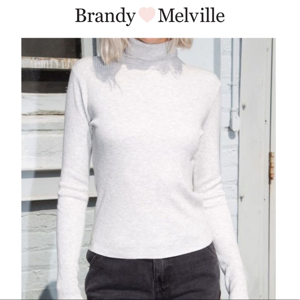 Brandy Melville Kendra Gray Tuetleneck